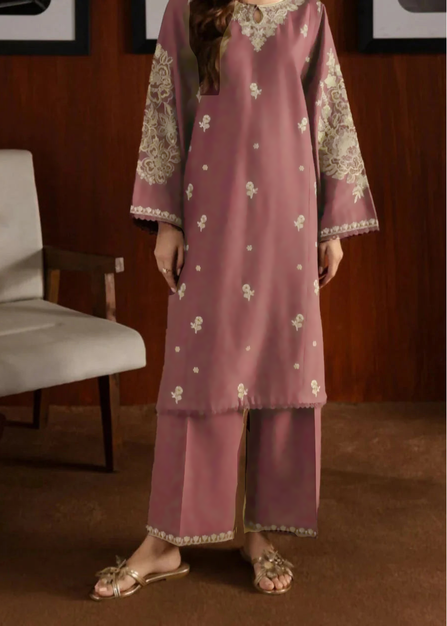 Grace Z-(W712) - Stitched Embroidered 2pc Marina Dress