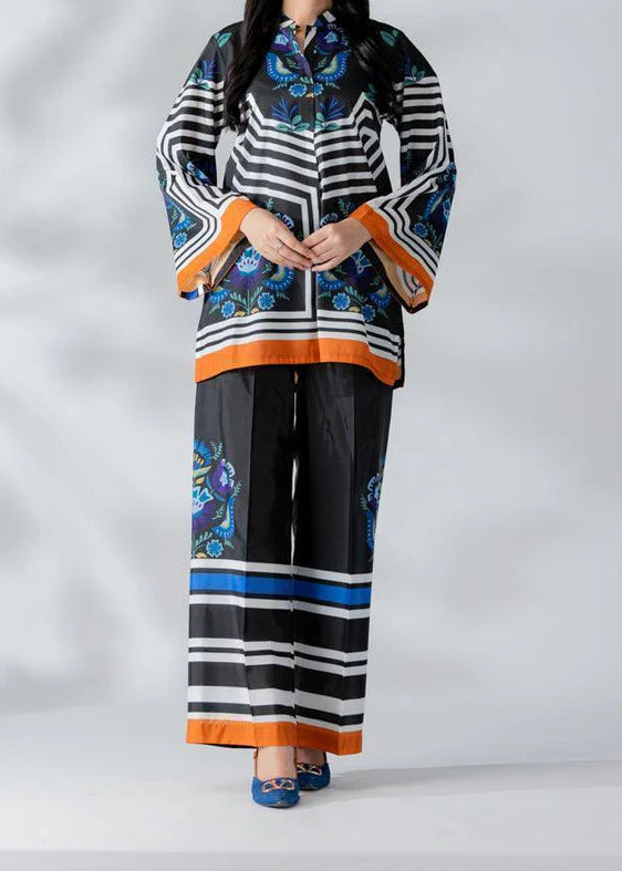 Grace W968- Digital Printed 2pc Karandi Dress.