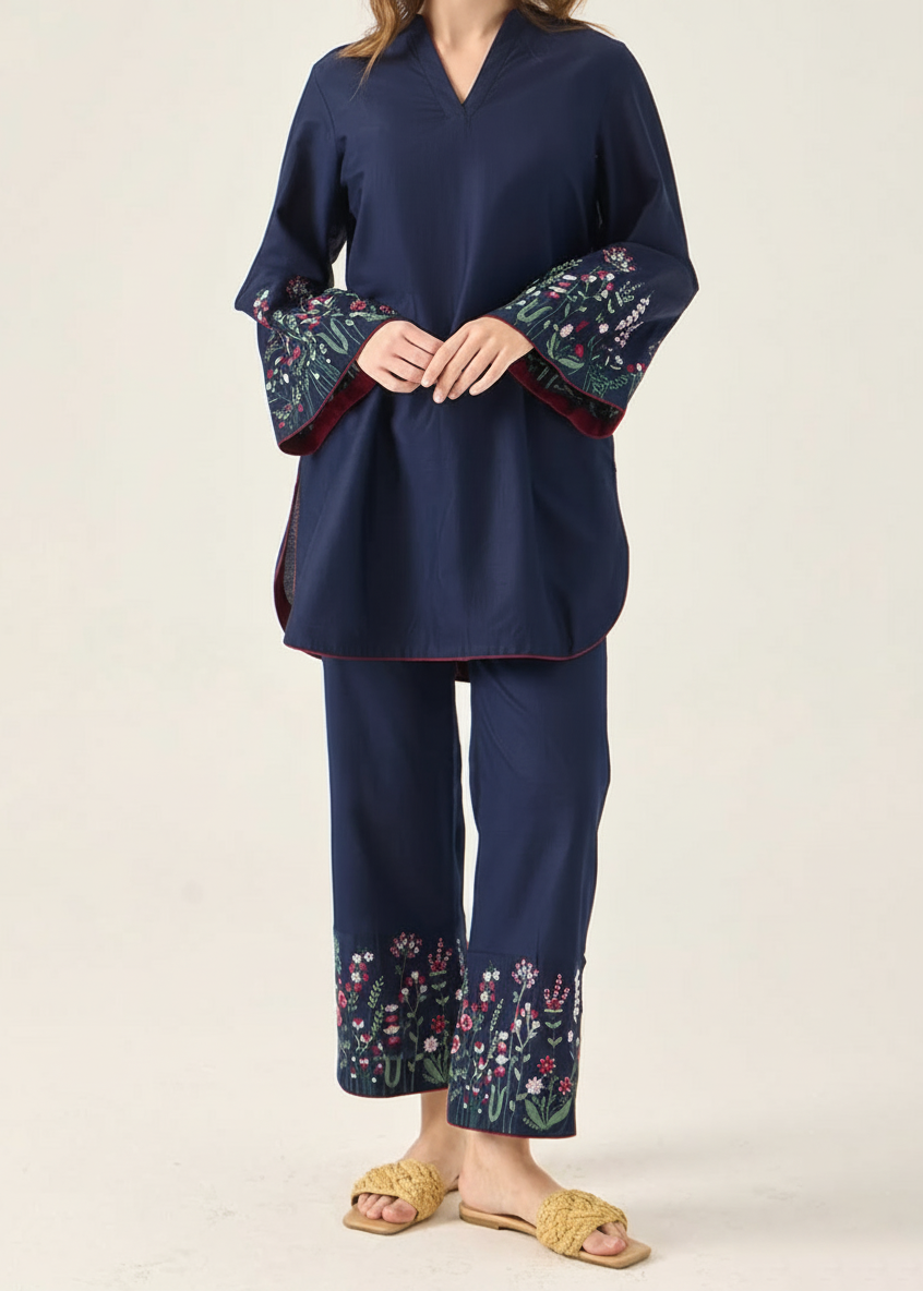 Grace W921-Embroidered 2pc Marina Dress.