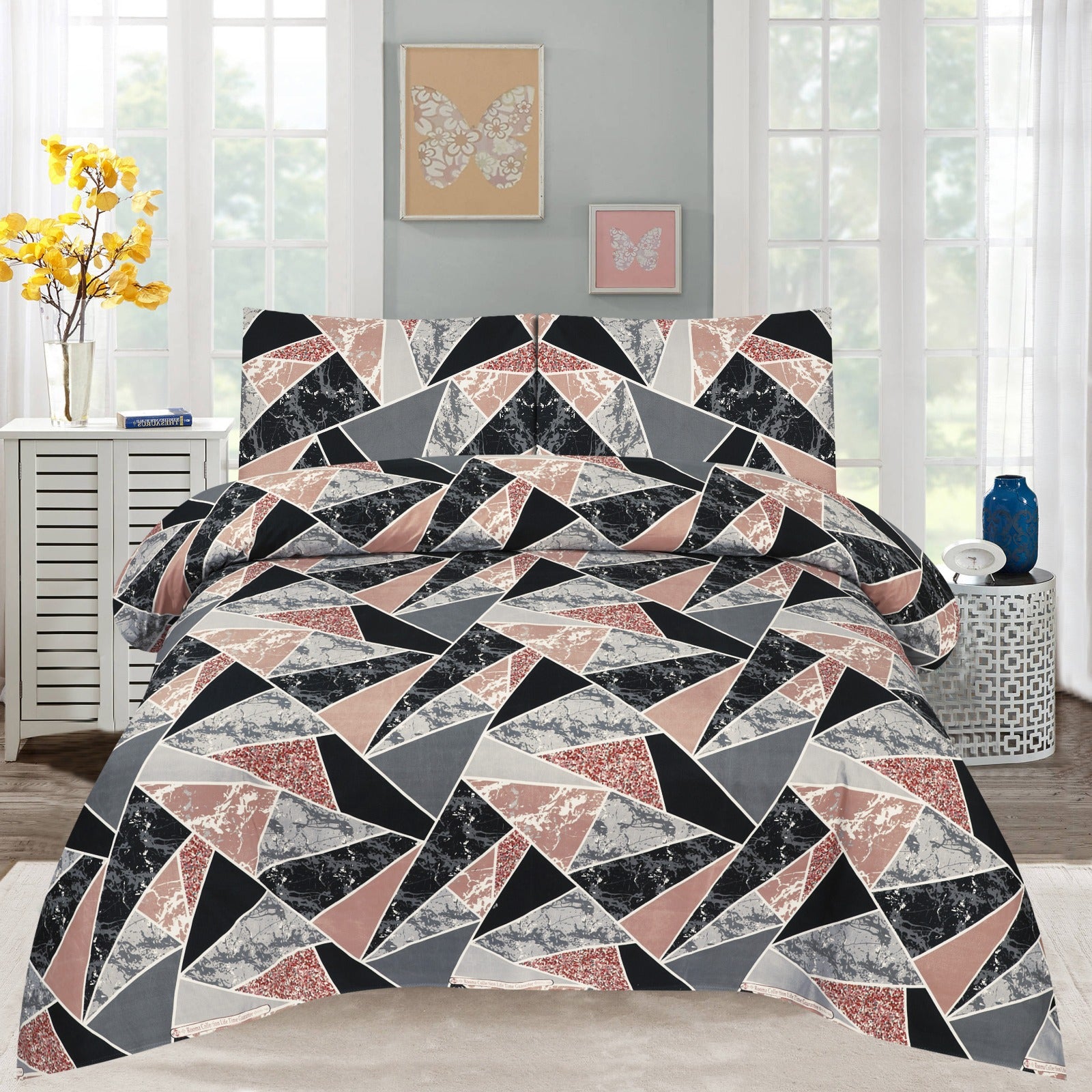 Grace D943 - Crystal Bed Sheet Set (Premium)