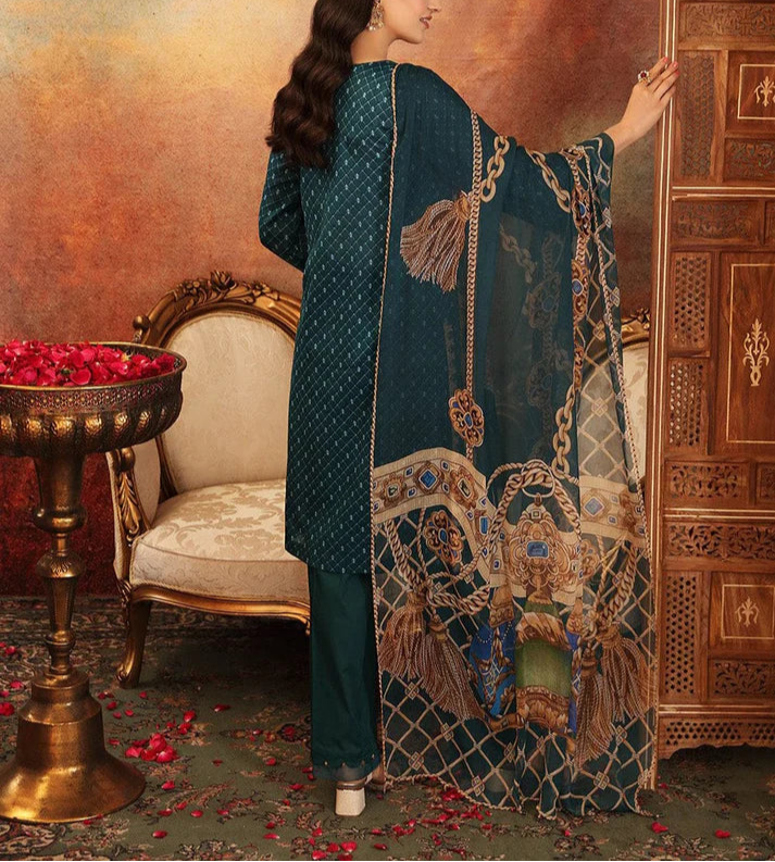 Grace S1056-Digital Printed 3pc Lawn Dress with Digital Printed Lawn Dupatta.