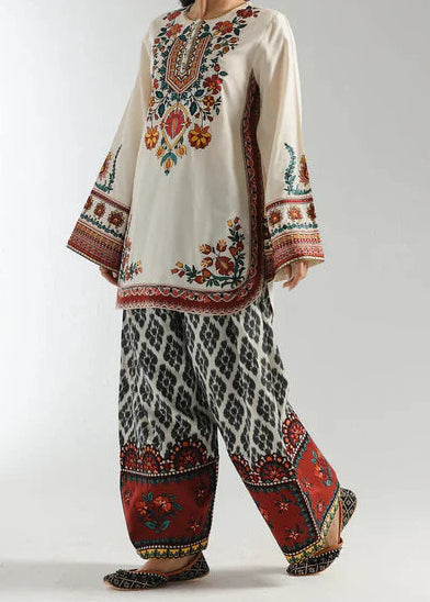 Grace W968- Digital Printed 2pc Karandi Dress.