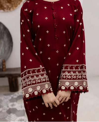 Grace Z(S1217)- Stitched Embroidered 2pc Lawn Dress