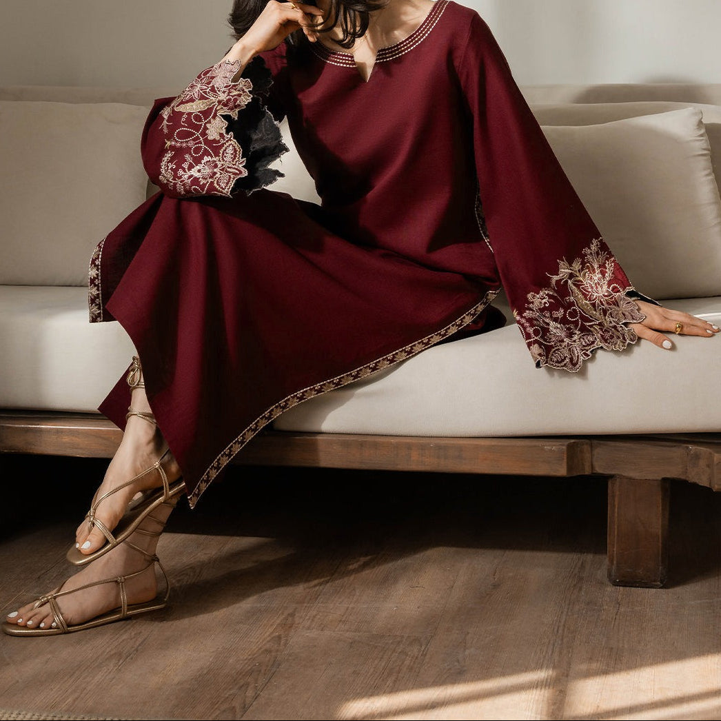 Grace S1357-Embroidered 2pc Lawn Dress.