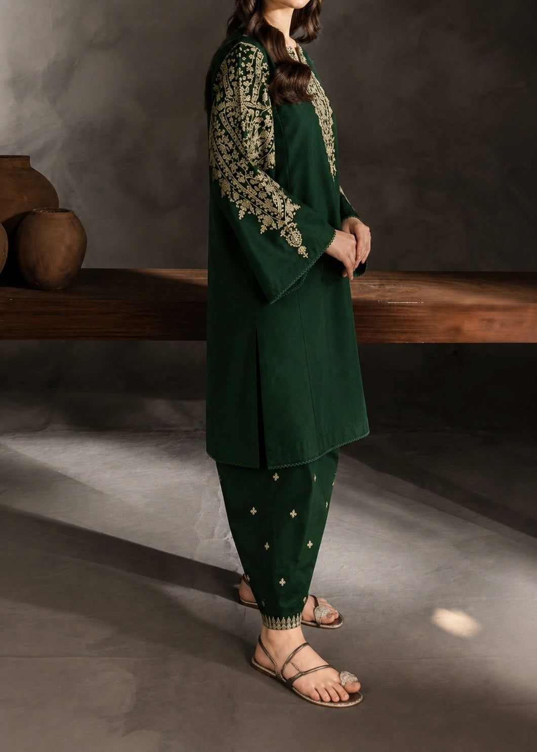 Grace S1467 -Embroidered 2pc lawn dress.