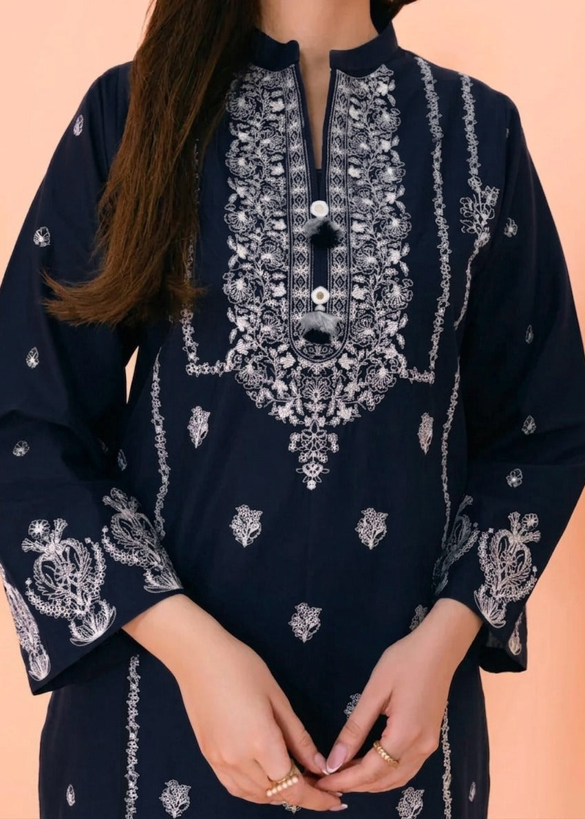 Grace S1525 -Embroidered 2pc lawn dress.