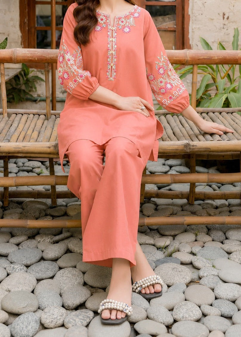Grace S1546-Embroidered 2pc Lawn Dress.