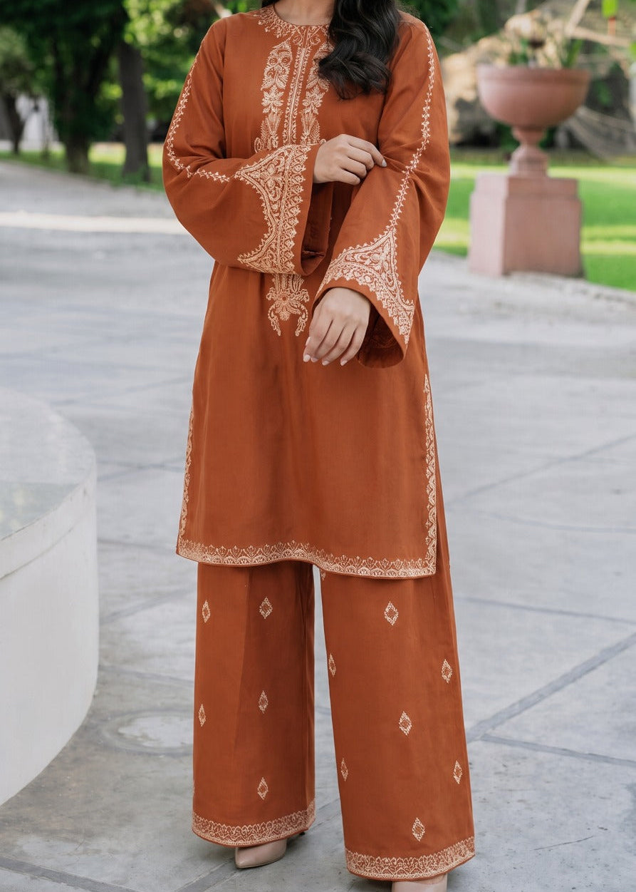Grace S1582-Embroidered 2pc Lawn Dress.