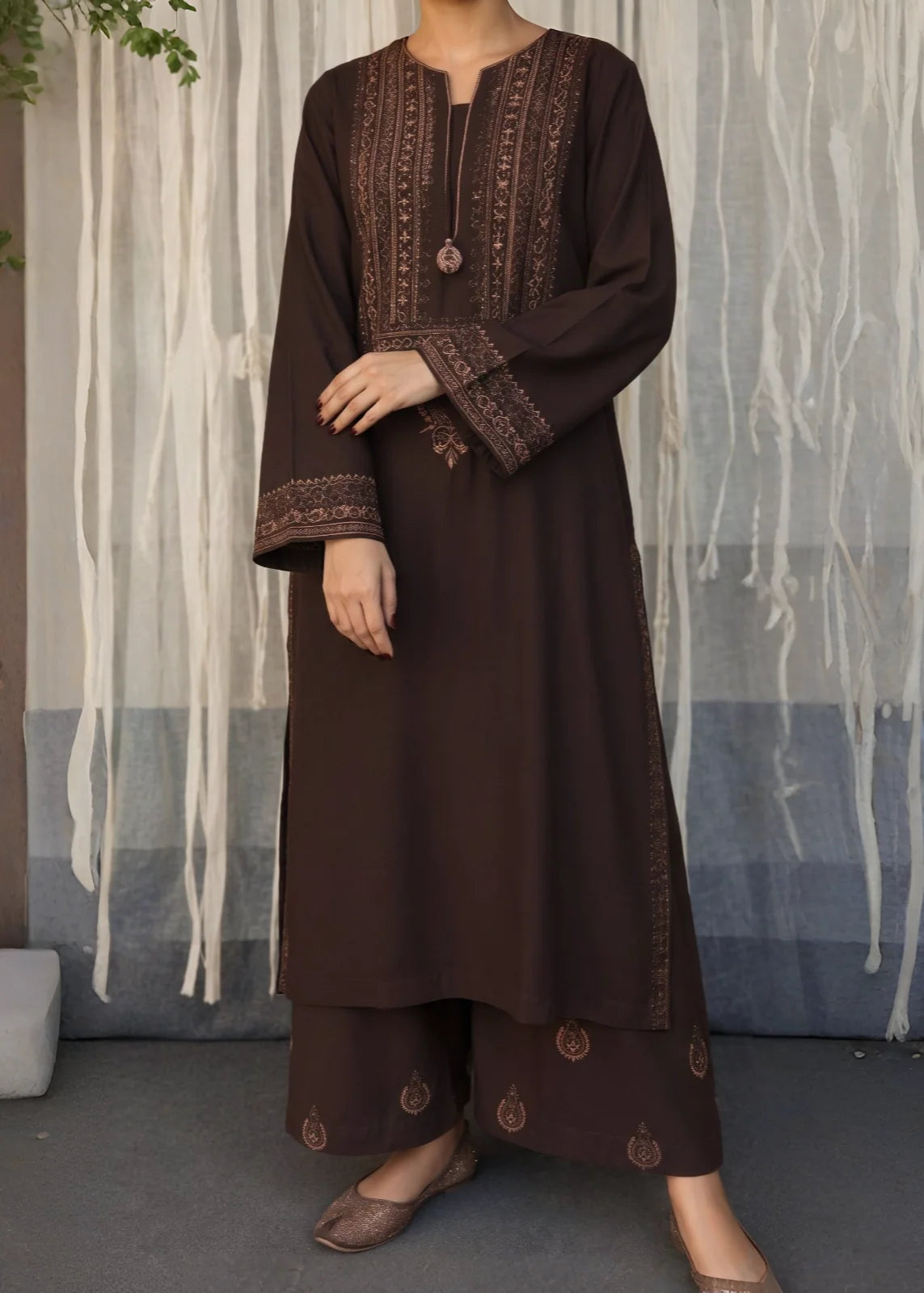 Grace W1032 - Embroidered 2pc Marina Dress.