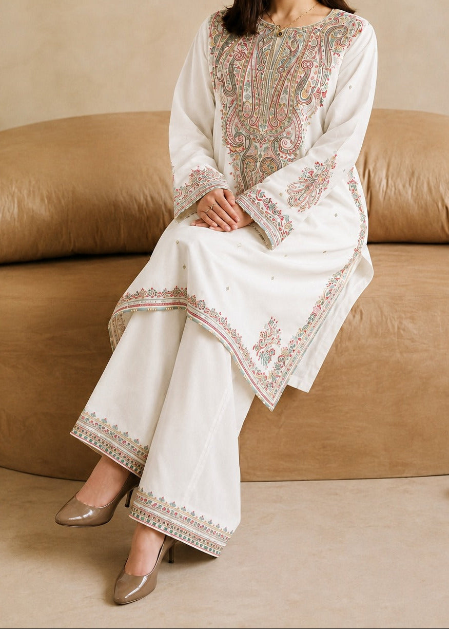 Grace S1587-Embroidered 2pc Lawn Dress.