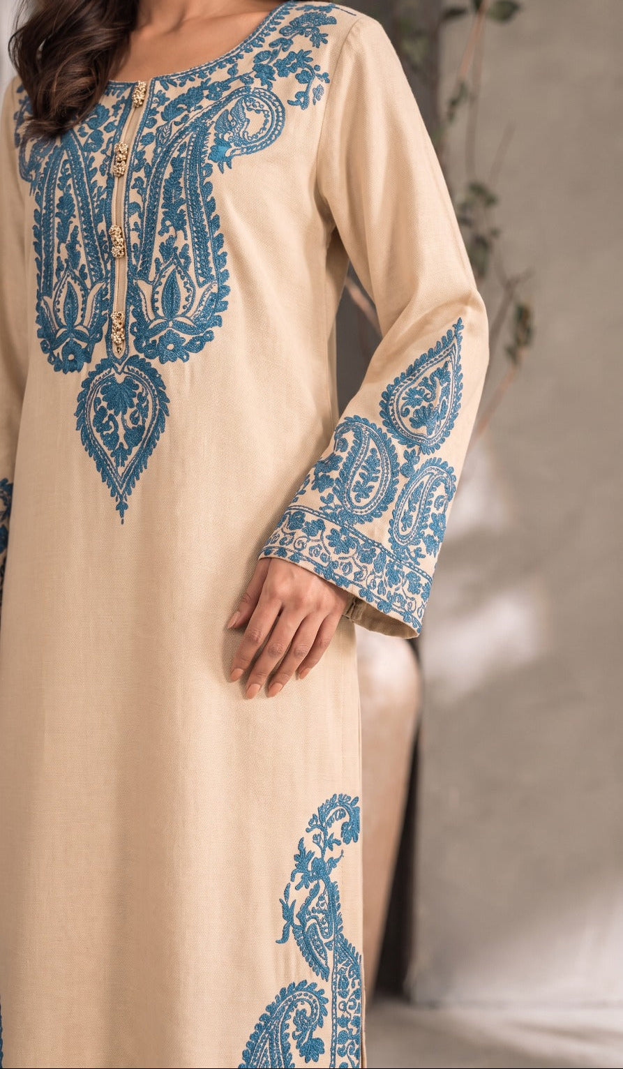 Grace W1037 - Embroidered 2pc Marina Dress.
