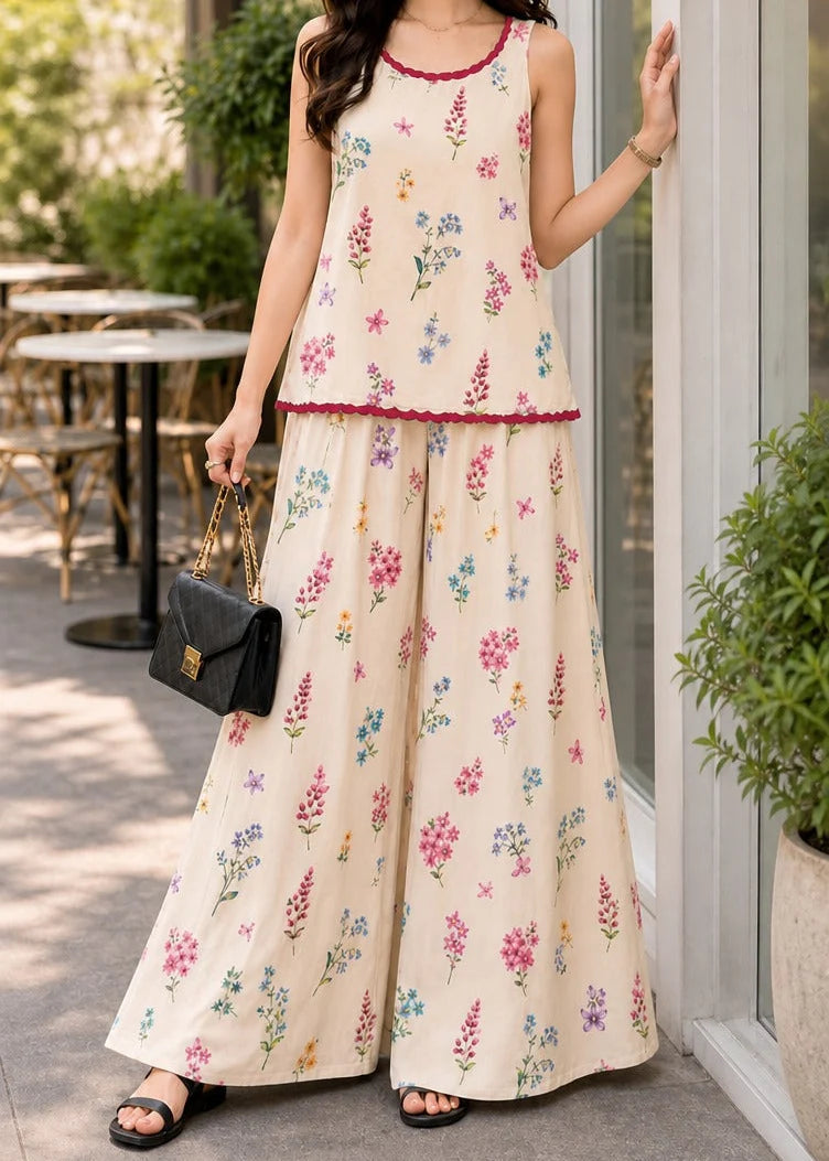 Grace Z-(W1069) - Stitched Digital Printed 2pc Silk Dress.