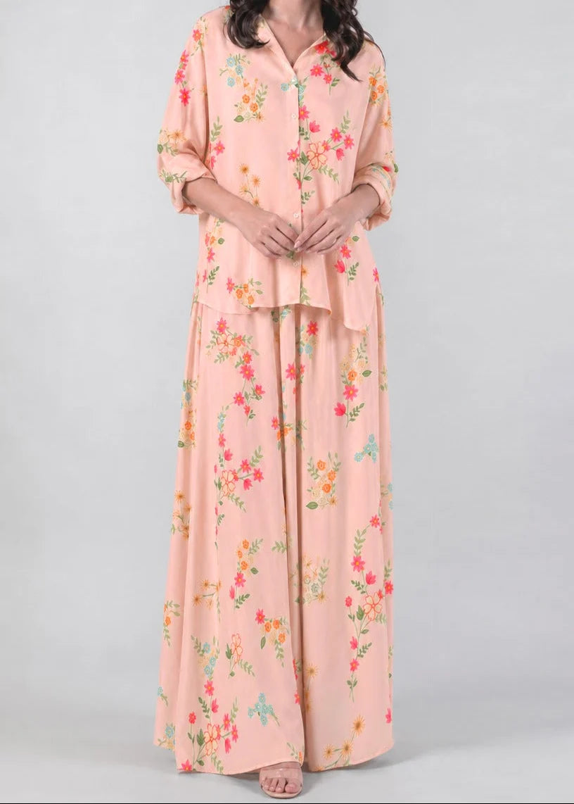 Grace Z-(W1066) - Stitched Digital Printed 2pc Silk Dress.