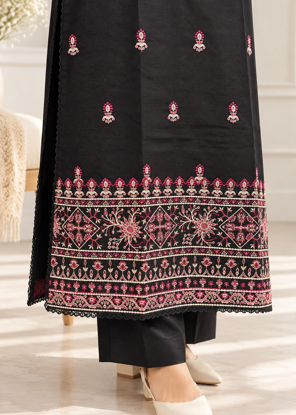 Grace S1633-Embroidered 2pc Lawn Dress.