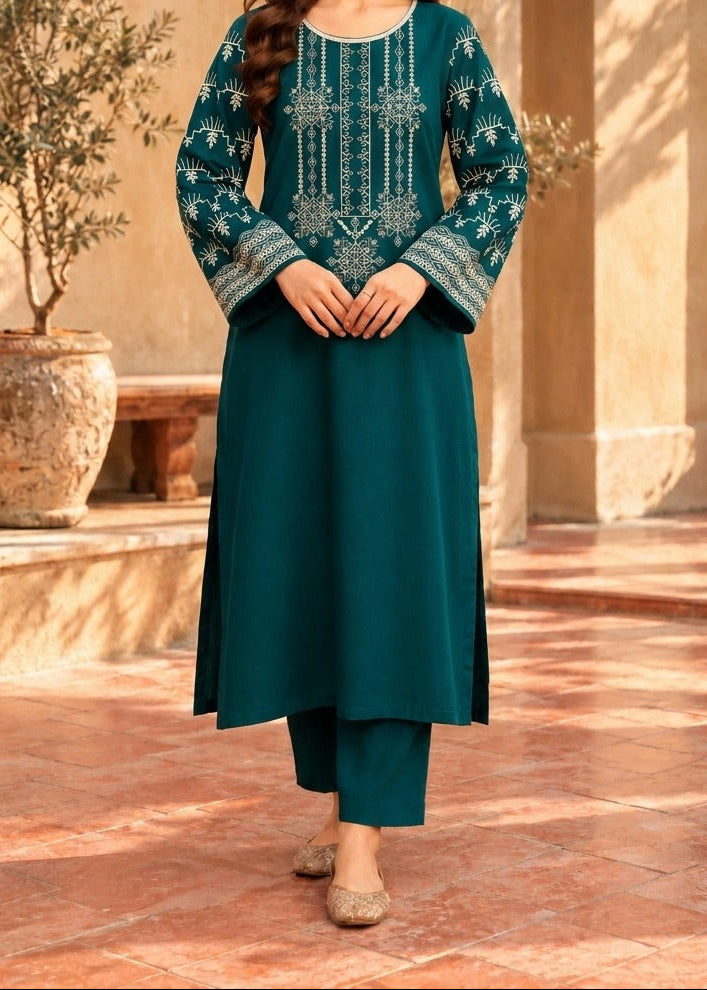 Grace W1119 - Embroidered 2pc Marina Dress.