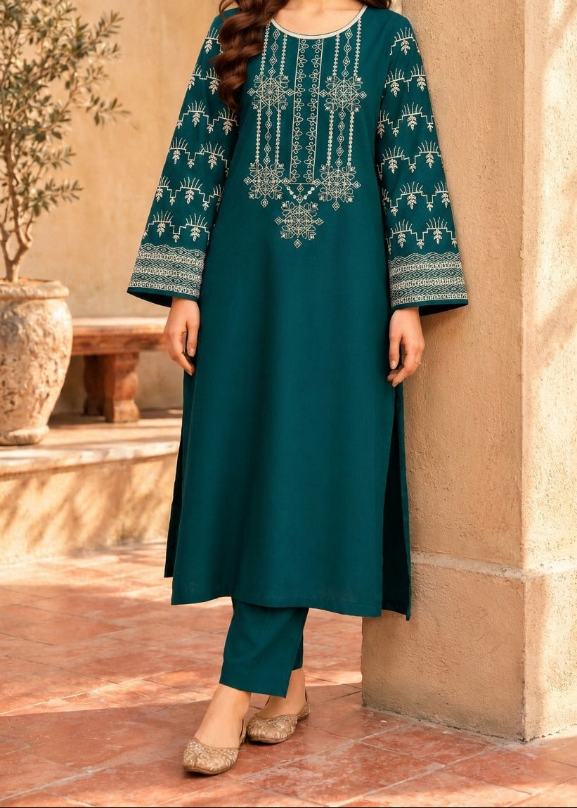 Grace W1119 - Embroidered 2pc Marina Dress.