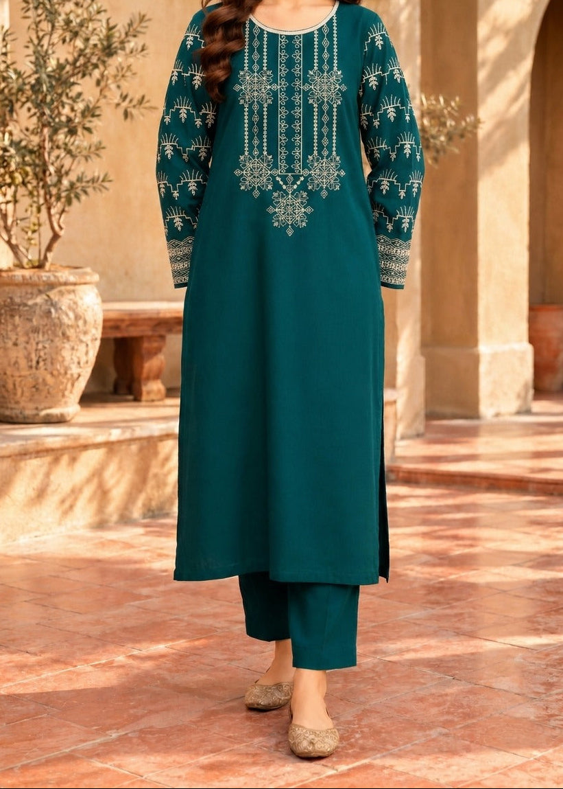 Grace W1119 - Embroidered 2pc Marina Dress.