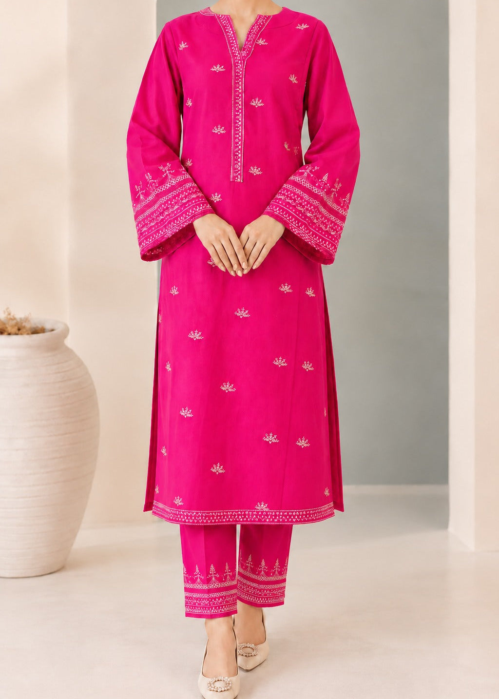 Grace S1620-Embroidered 2pc Lawn Dress.