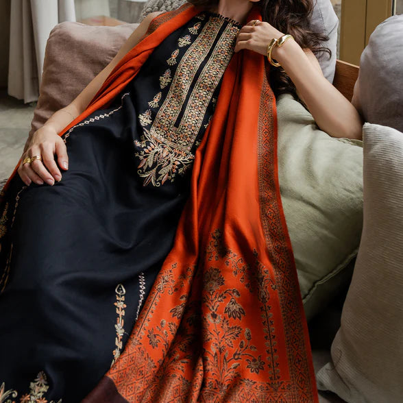 Grace S1359 - Embroidered 3pc Lawn Dress With Printed Lawn Dupatta. ( With Sleeves )