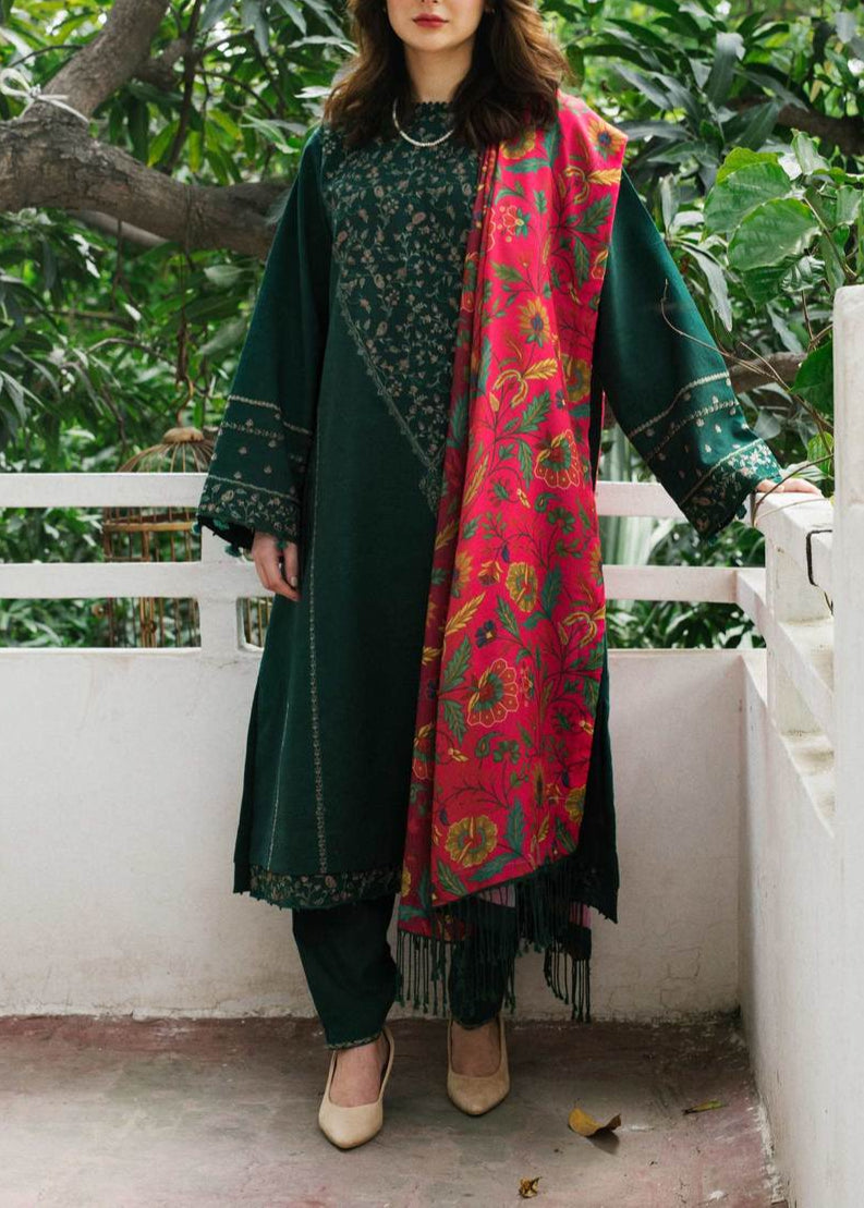 Grace S1154-Embroidered 3pc Lawn Dress With Printed Munar Dupatta.