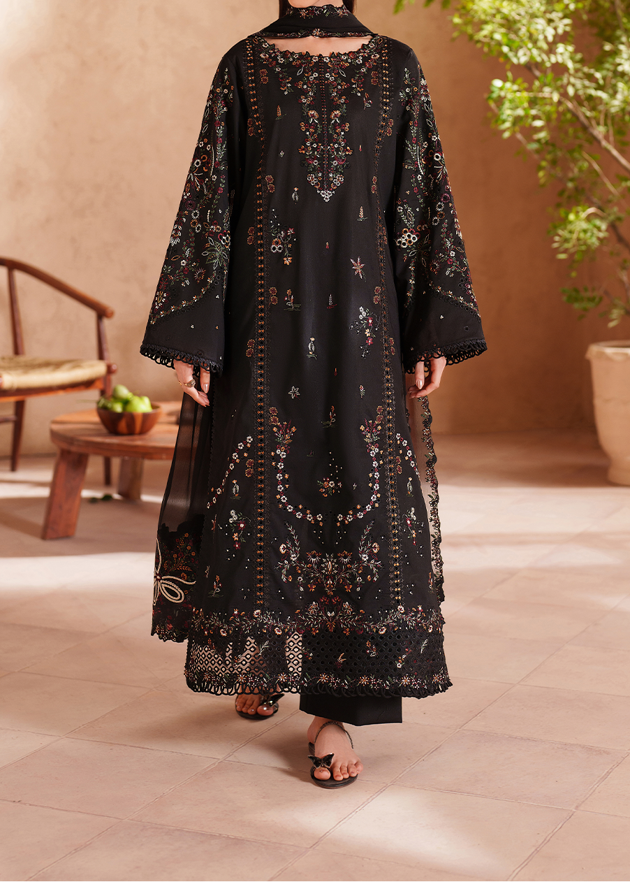 Grace S1468 - Embroidered 3pc Lawn Dress With Embroidered Chiffon Dupatta.