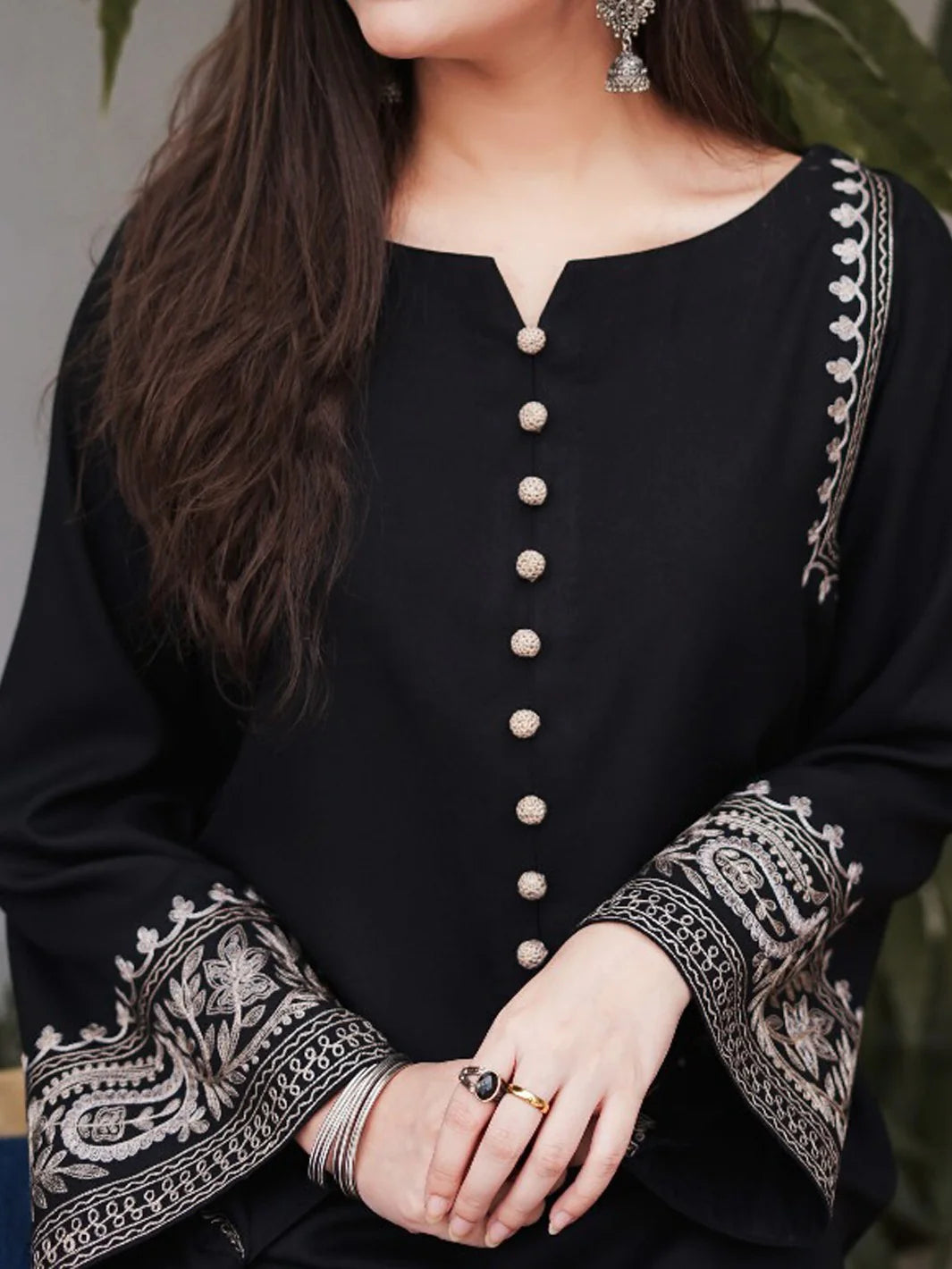 Grace Z-(S249)- Stitched Embroidered 2PC Lawn Dress.