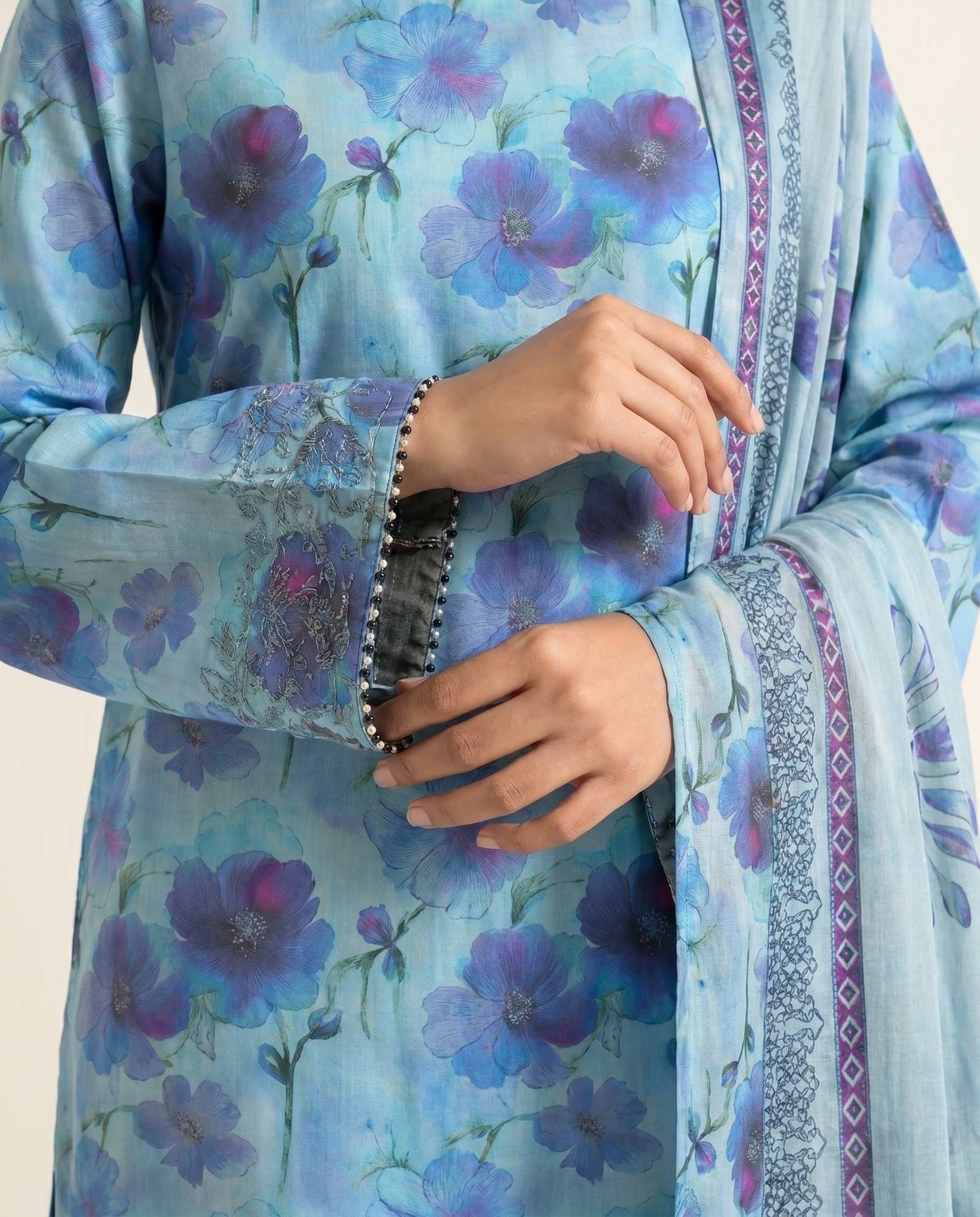 Grace S1414- Digital Printed 3pc Lawn Dress With Printed Lawn Dupatta.