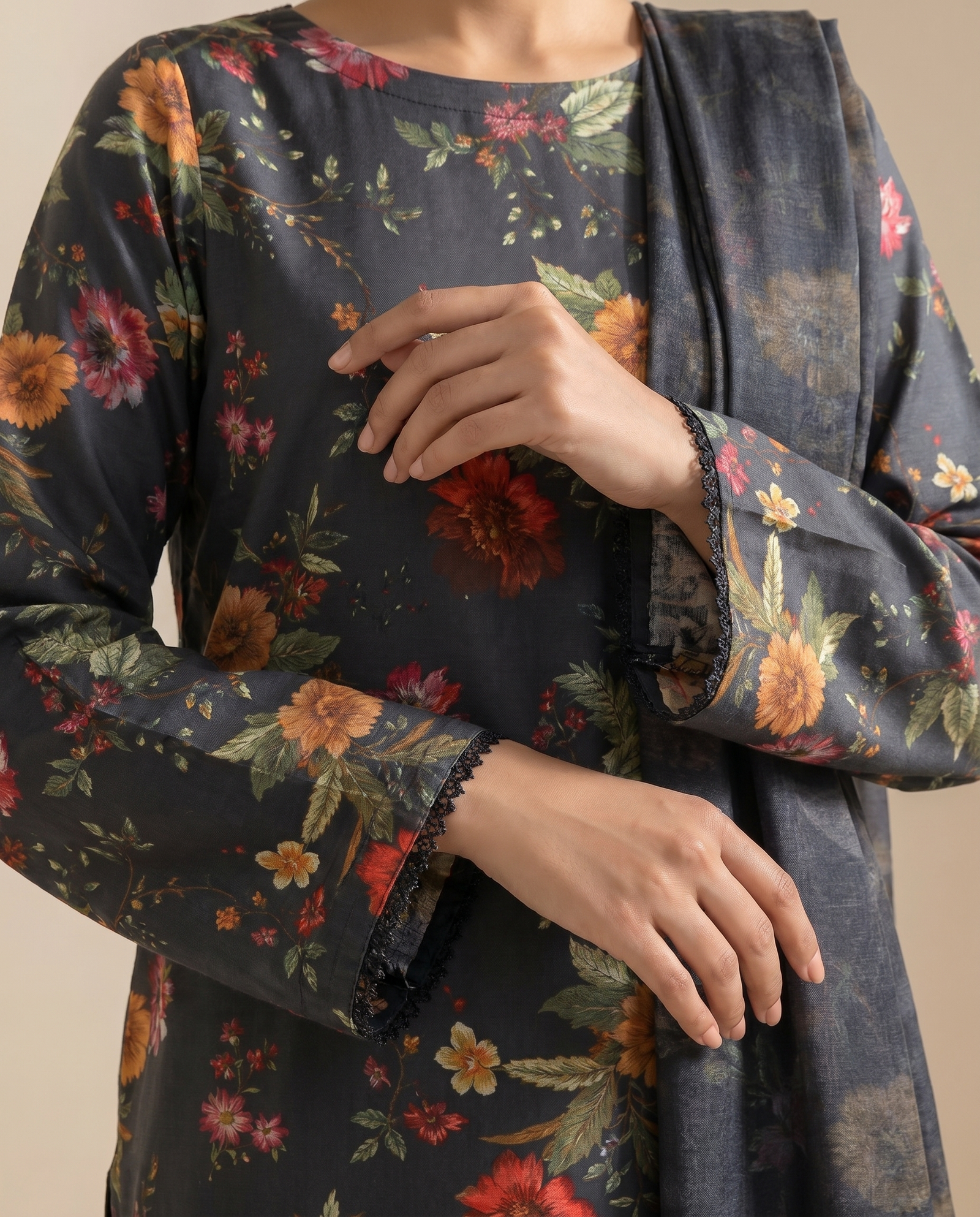 Grace S1420- Digital Printed 3pc Lawn Dress With Printed Lawn Dupatta