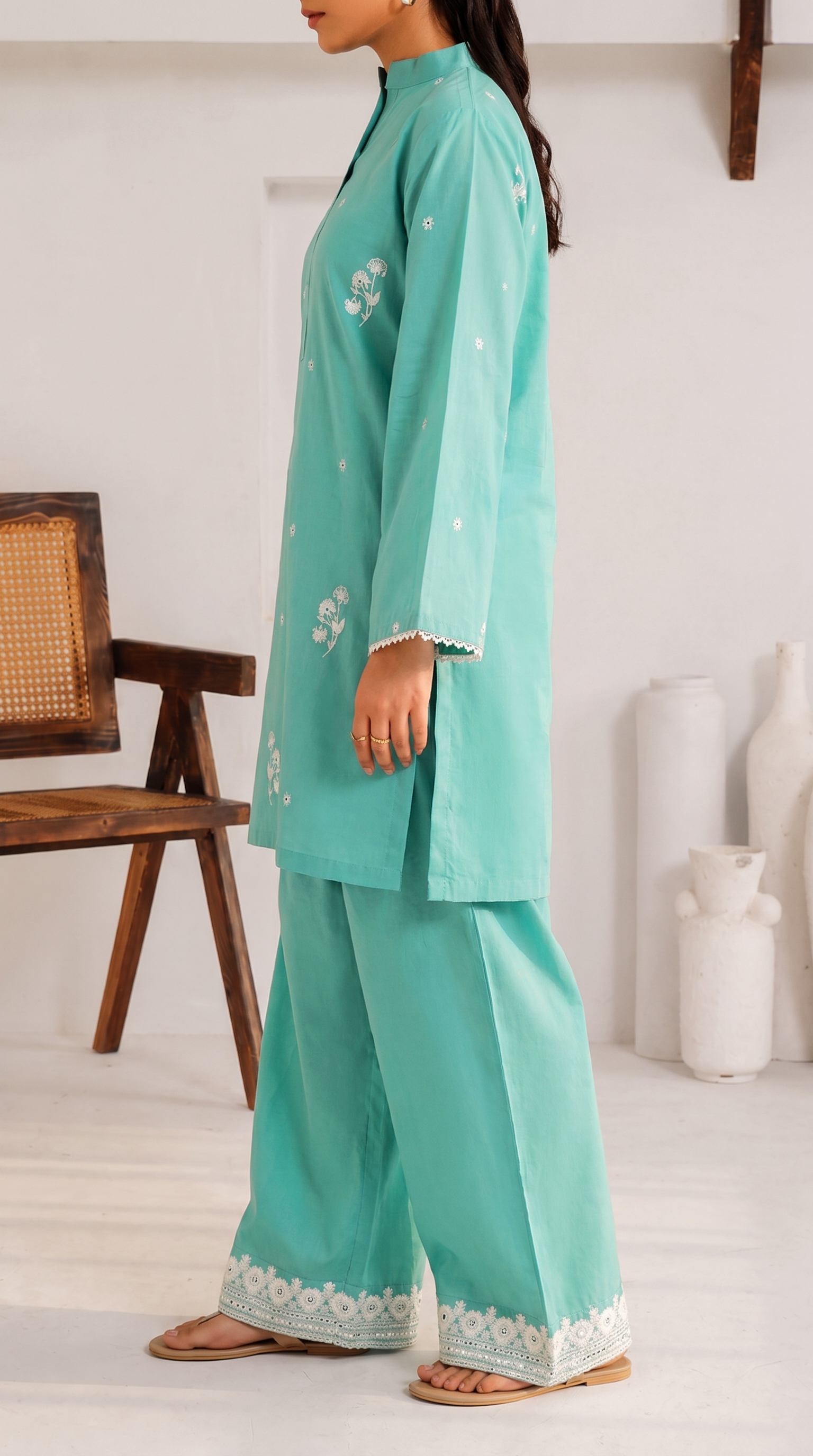 Grace S1566-Embroidered 2pc Lawn Dress.