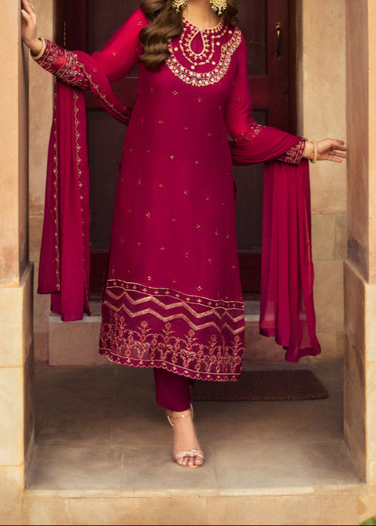 Aiza – Embroidered Chiffon Unstitched 3Pc Suit