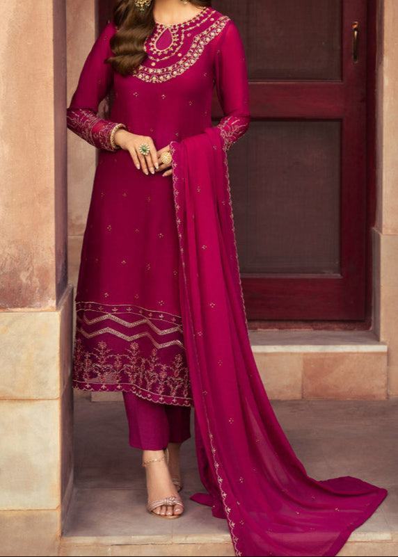 Aiza – Embroidered Chiffon Unstitched 3Pc Suit