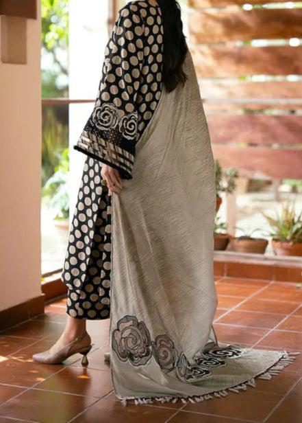 Grace W703 - Digital Printed 3pc Silk dress With Digital Printed Silk Dupatta.