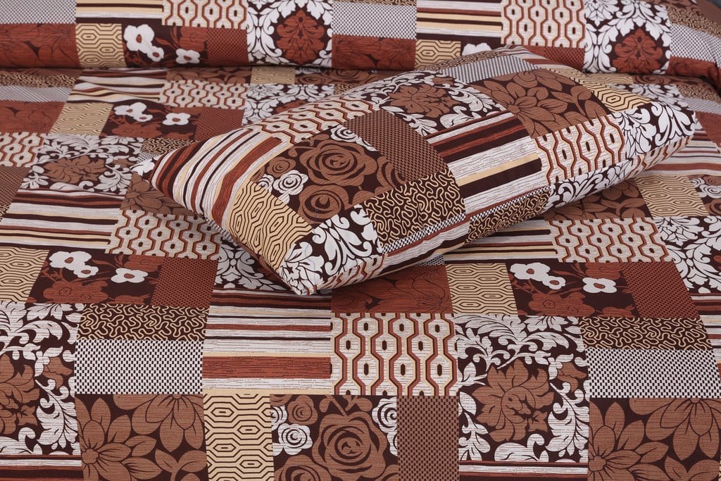 Khaki - FL658 - BedSheet Set