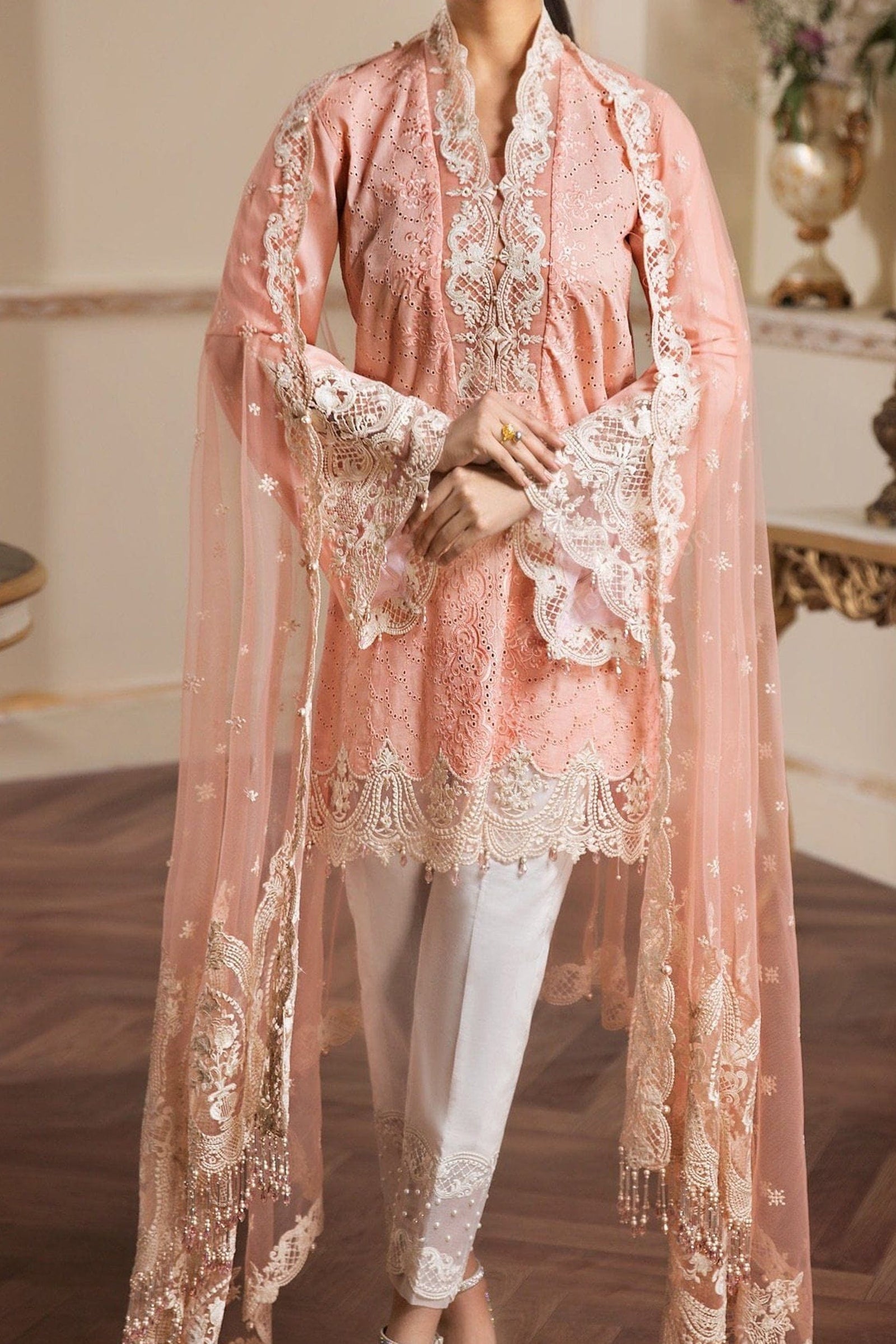 Grace S816-Embroidered 2pc lawn chickan dress
