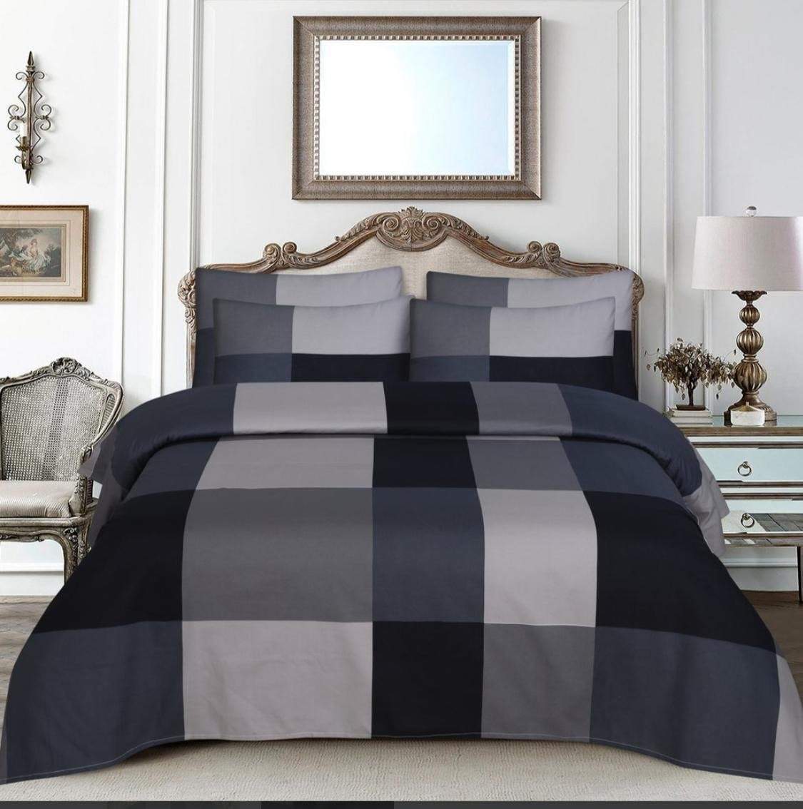 Grace D449-6 pc Comforter Set with 4 pillow covers