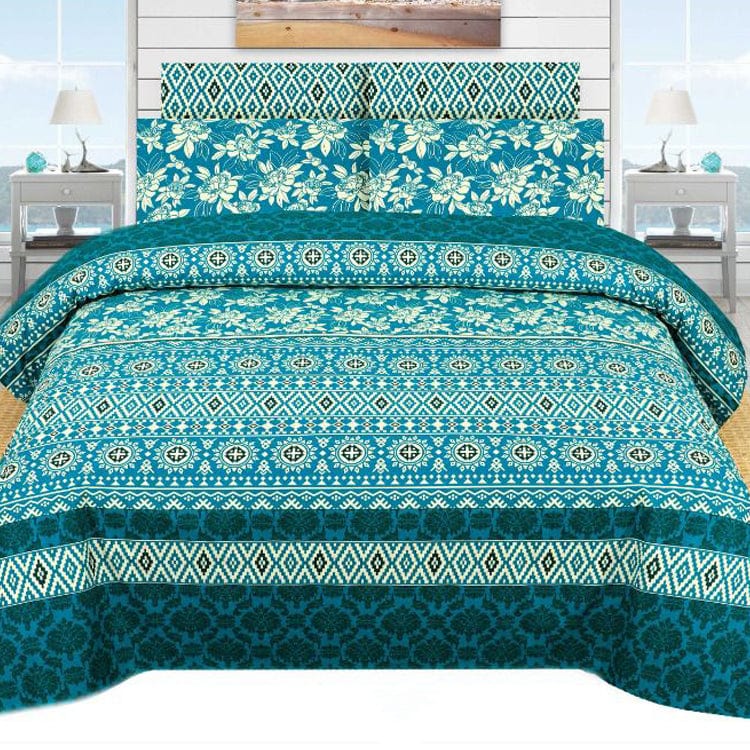 Grace D832- 6 pc summer Comforter Set with 4 pillow covers