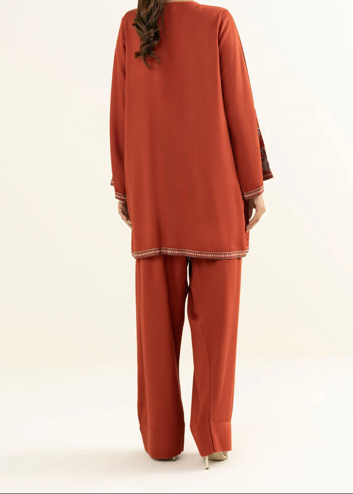 Grace Z-(W914) - Stitched Embroidered 2pc Marina Dress.