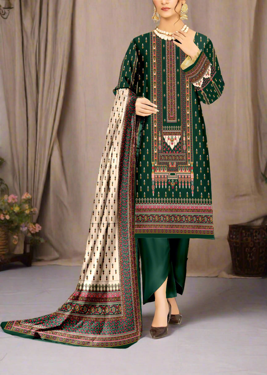 Grace S1036-Digital Printed 3pc Lawn Dress with Digital Printed Lawn Dupatta.