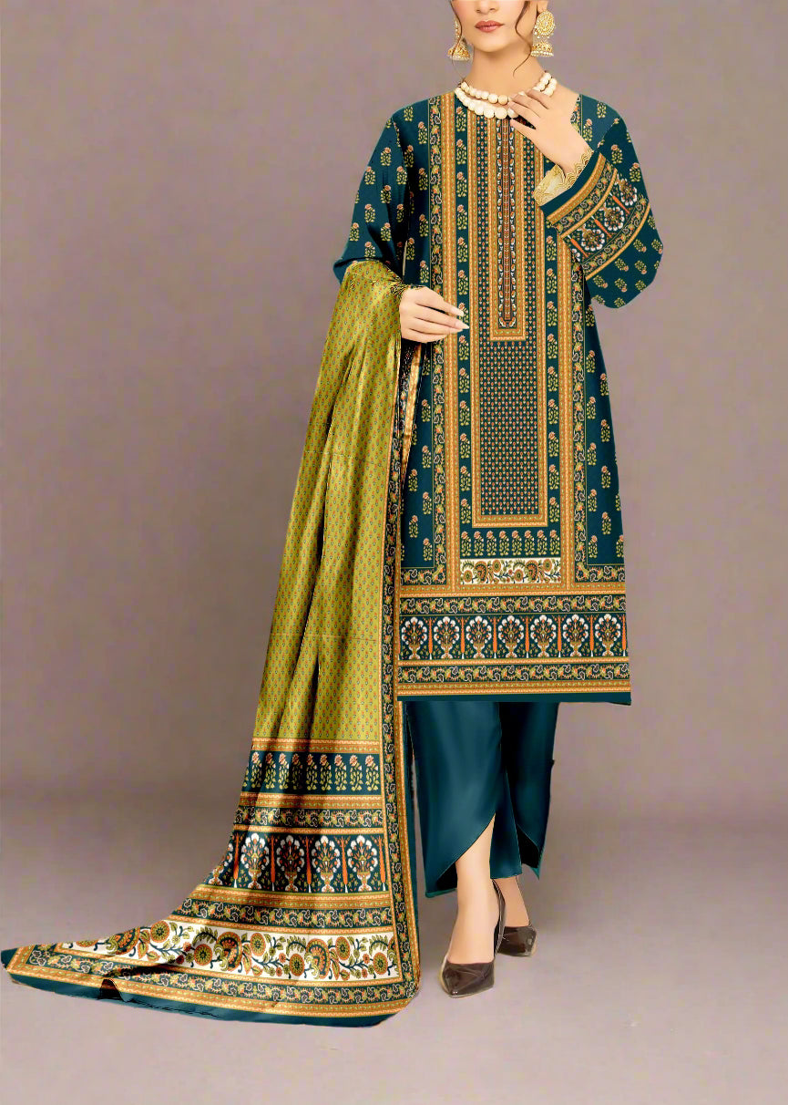 Grace S1037-Digital Printed 3pc Lawn Dress with Digital Printed Lawn Dupatta.