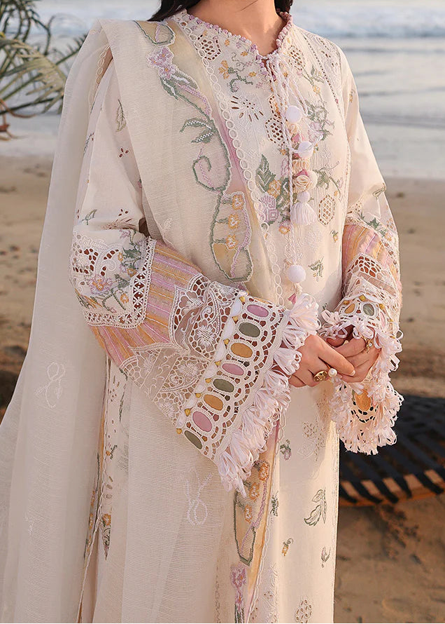 Grace S1504 - Embroidered 3pc CHIKANKARI Lawn Dress With Printed Lawn Dupatta.