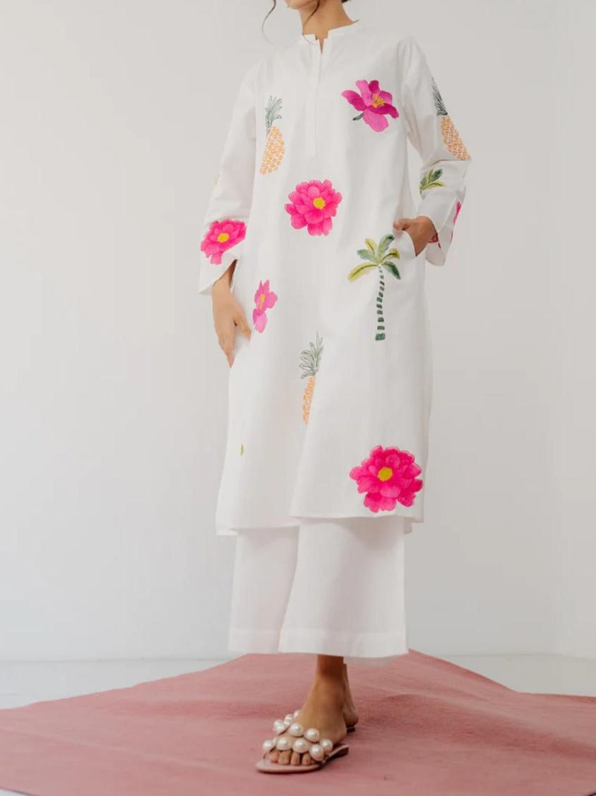 Grace S724-Embroidered 2pc lawn dress