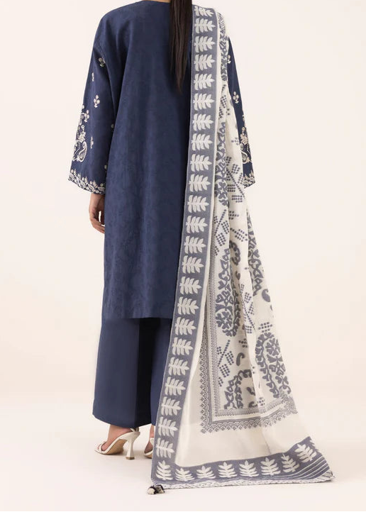 Grace W826-Embroidered 3pc Marina Dress With Printed Shawl.
