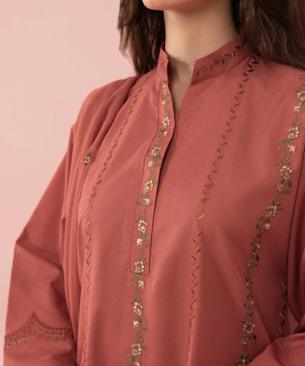 Grace W323- Embroidered 3pc Linen dress with Embroidered Chiffon dupat - gracestore.pk Grace W323- Embroidered 3pc Linen dress with Embroidered Chiffon dupat - gracestore.pk