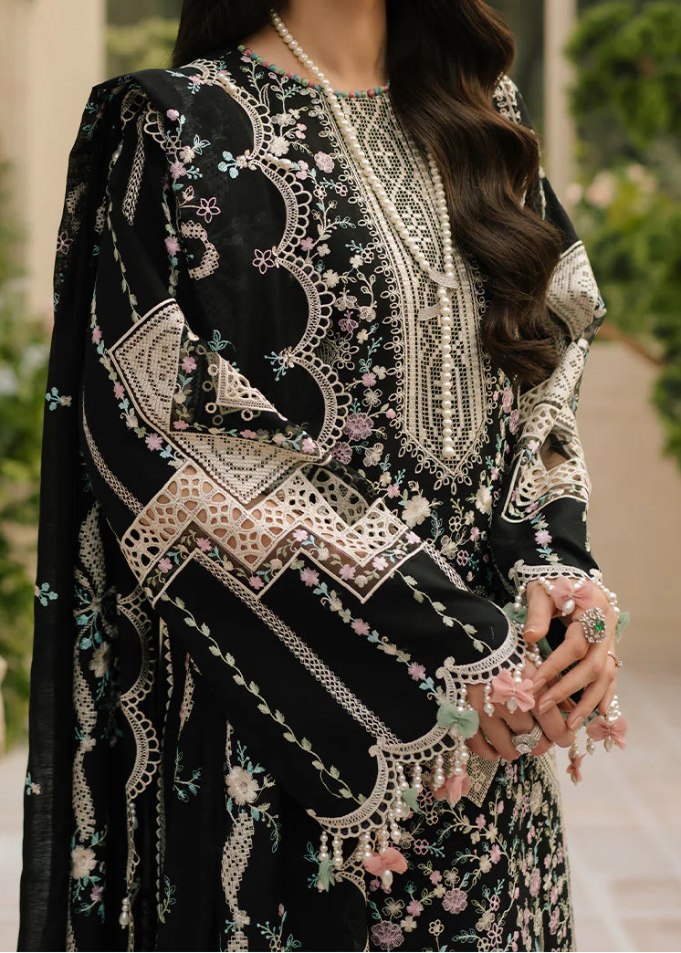 Grace S1373 - Embroidered 3pc Lawn Dress With Embroidered Chiffon Dupatta.