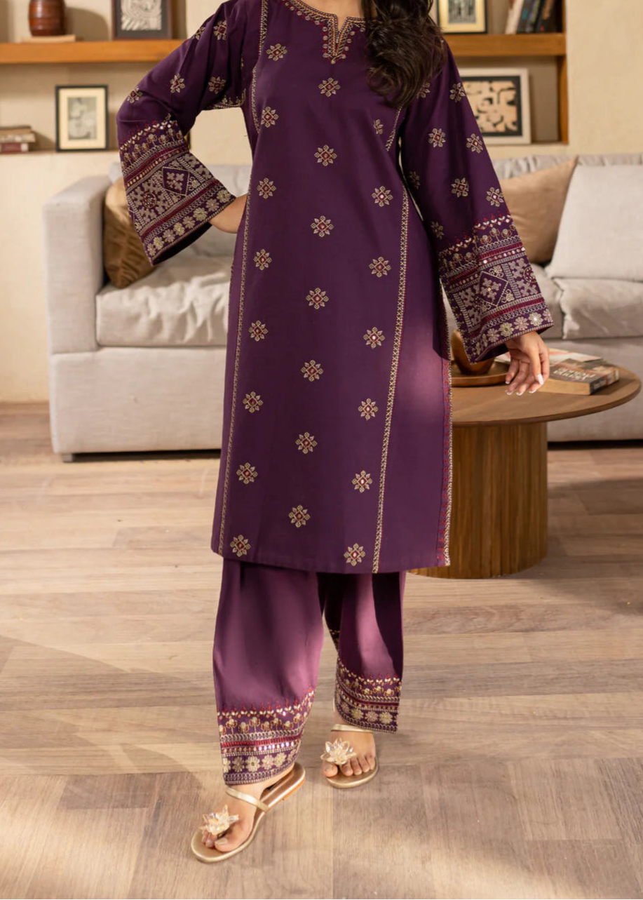 Grace S1276-Embroidered 2pc Lawn Dress