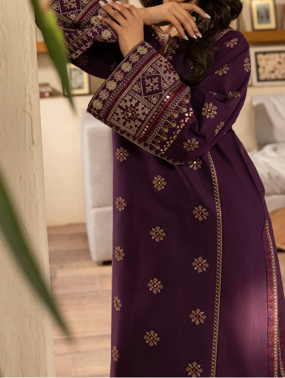 Grace S1276-Embroidered 2pc Lawn Dress