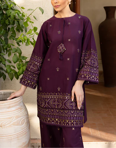 Grace Z64- Stitched Embroidered 2pc Lawn Dress