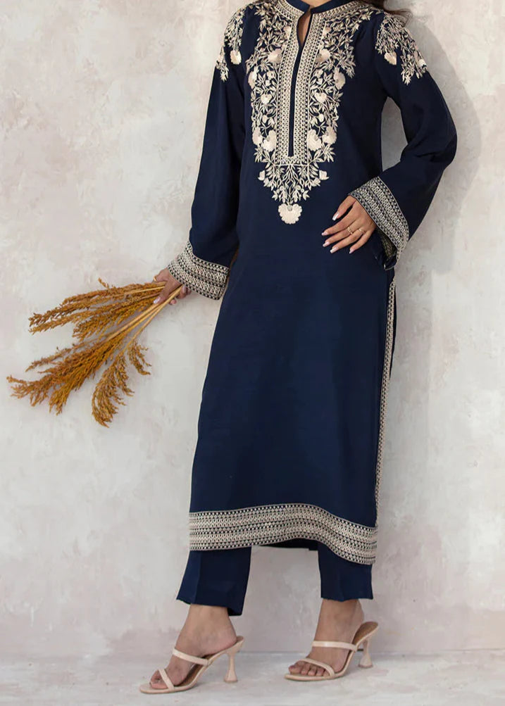 Grace Z-(W692) - Stitched Embroidered 2pc Marina Dress