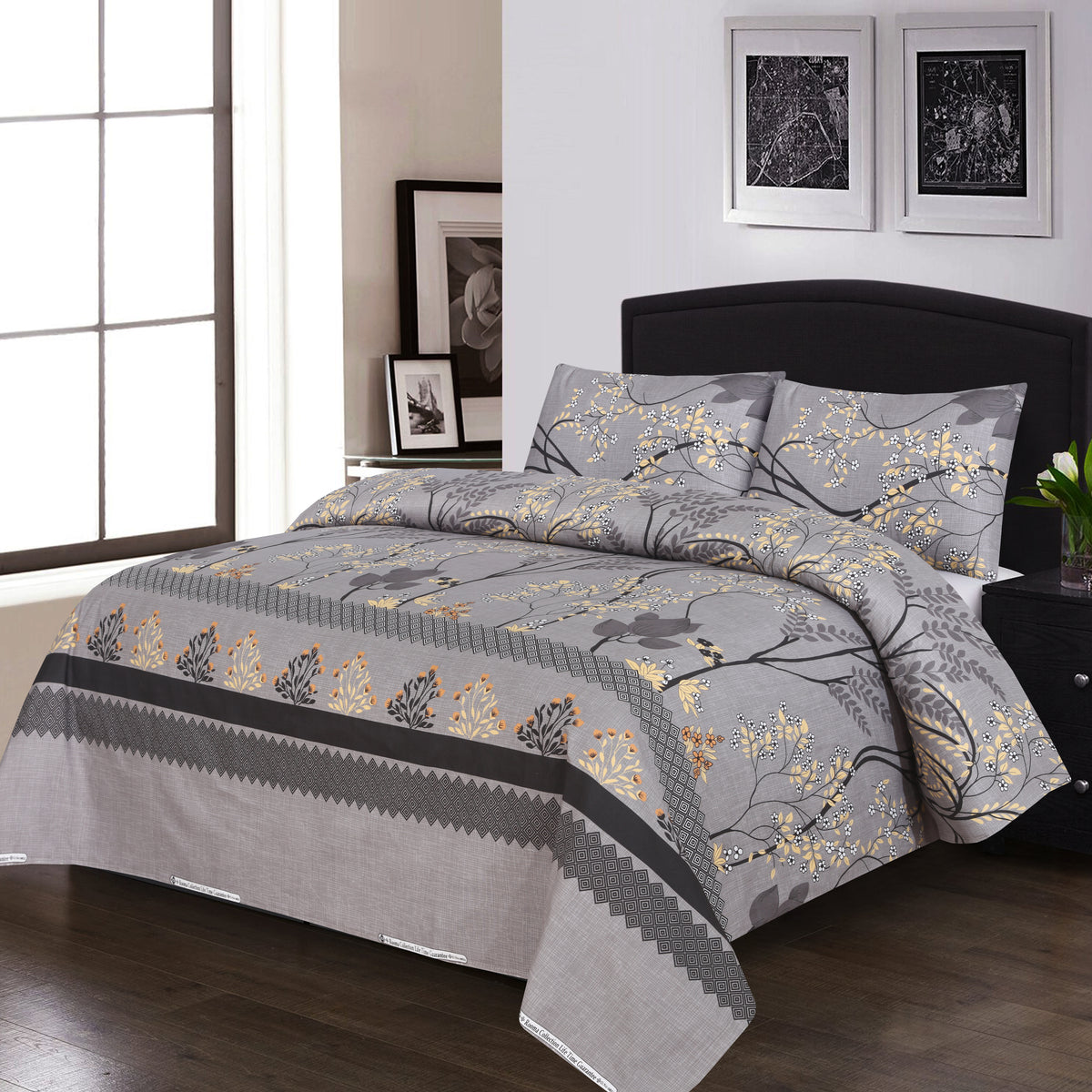 Grace D953 - Crystal Bed Sheet Set (Premium)