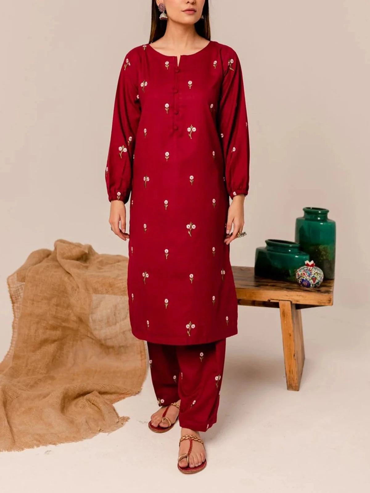 Grace S779-Embroidered 2pc lawn dress.